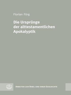 cover image of Die Ursprünge der alttestamentlichen Apokalyptik